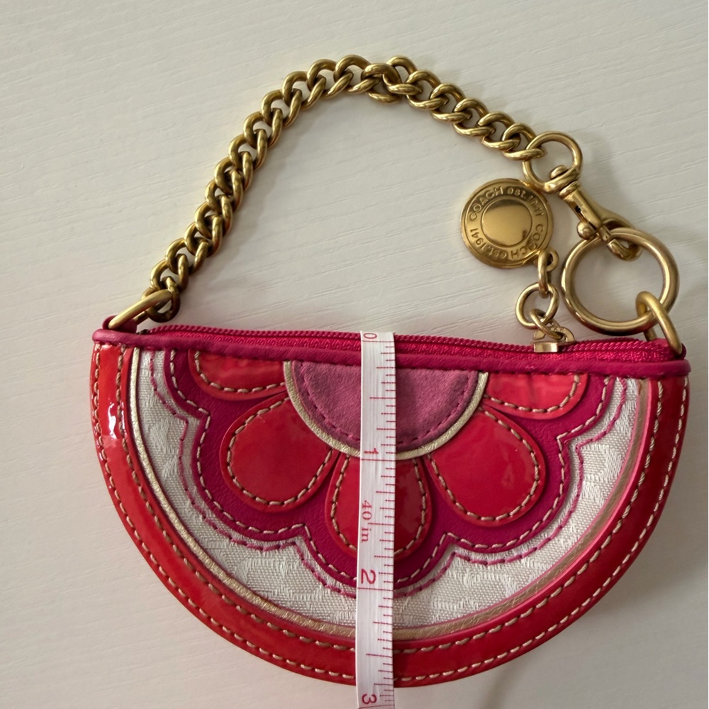 Coach Vintage Half Moon Coin/Bag Charm/Wristlet - Picture 5 of 7